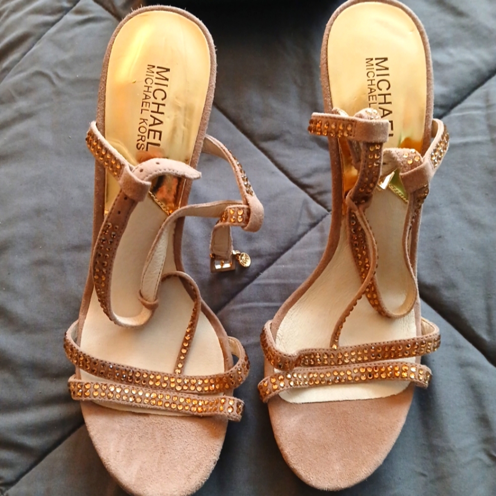 Michael Kors Tan Strappy Women's Sandals